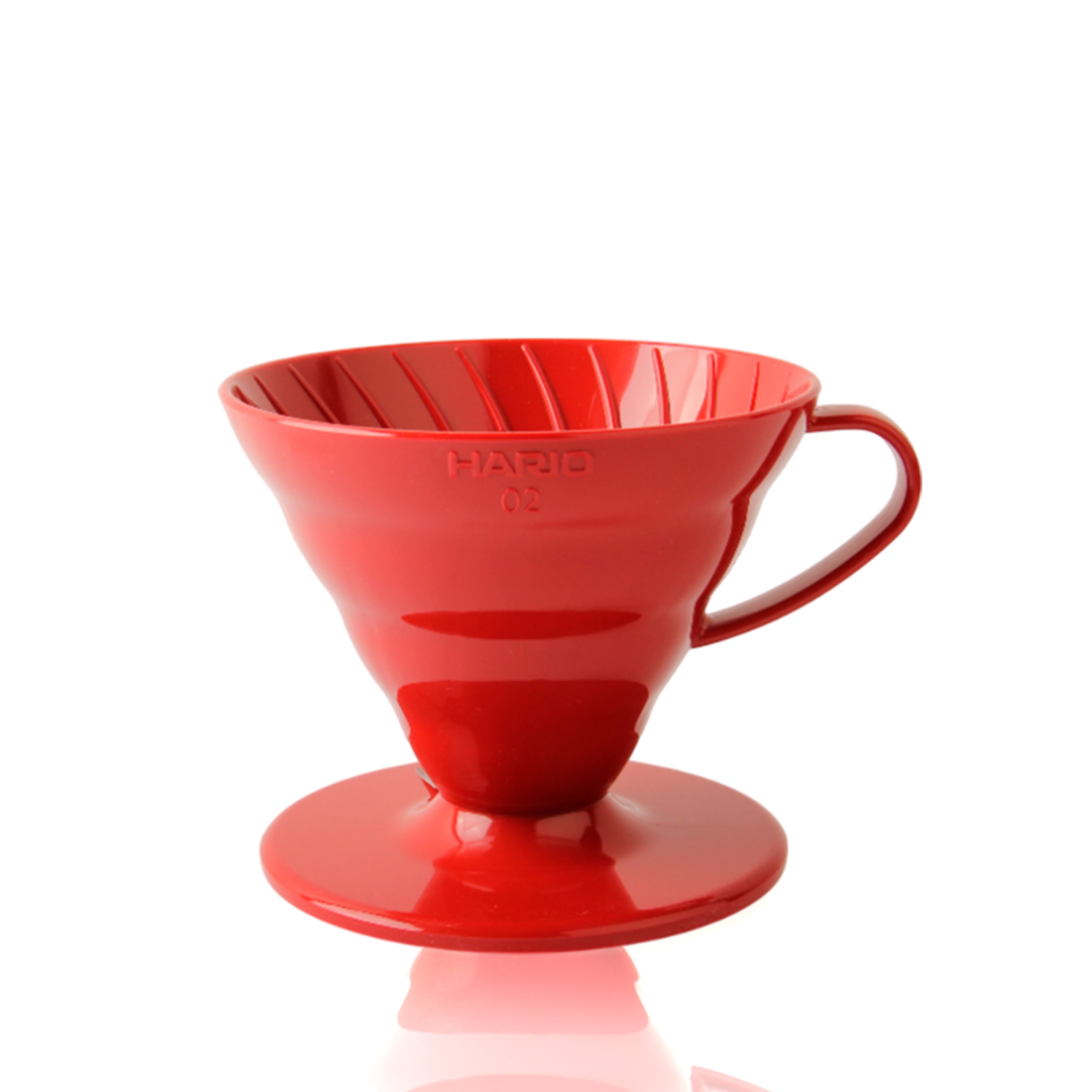 Пуровер пластиковий червоний Hario V60 02
