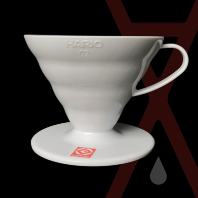 Пуровер Hario V60 білий пластиковий для заварювання кави 8604 фото